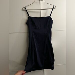 Aritzia Navy Blue Slip Dress